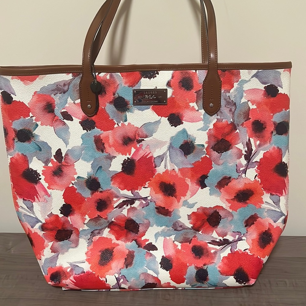 Ralph Lauren floral tote bag